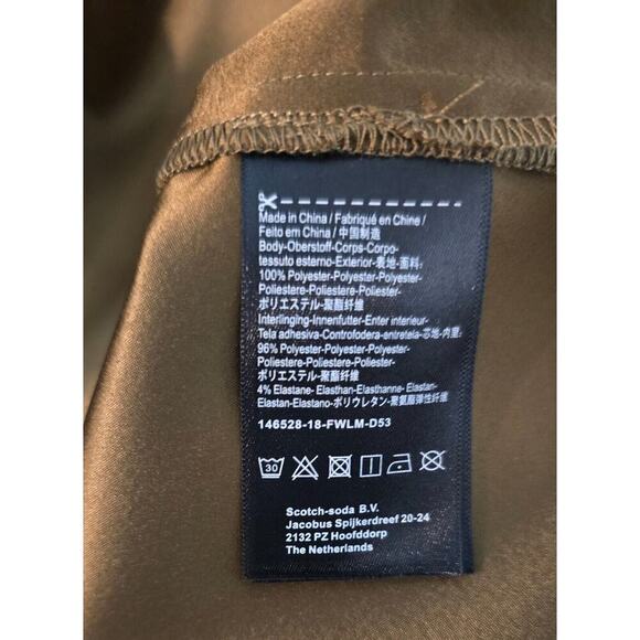 Scotch & Soda Madison Scotch Stargazer Military 1/2 Zip Pullover TOP Women MED - Picture 7 of 8